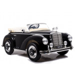 Elektrické autíčko Mercedes Benz 300S Retro - lakované - čierne